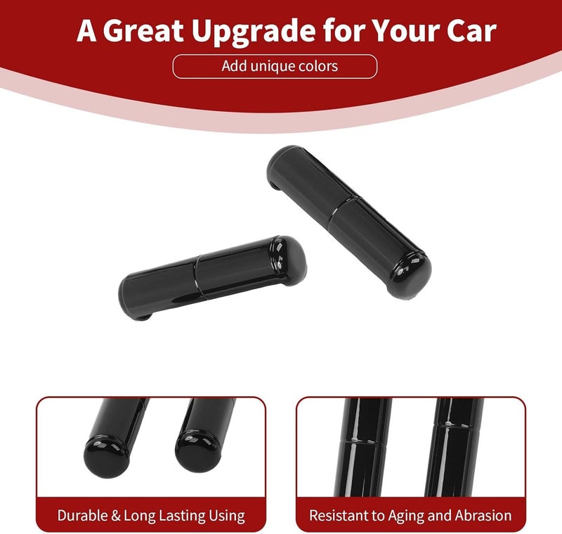 PDKLIN for Jeep JL Windshield Hinge Trim Cover for Jeep Wrangler JL JLU Gladiator JT 2018-Present Black Exterior Accessories 2pcs - Image 5